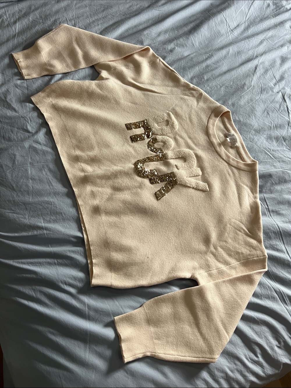 Rock Sweatshirt with Gold Sequin